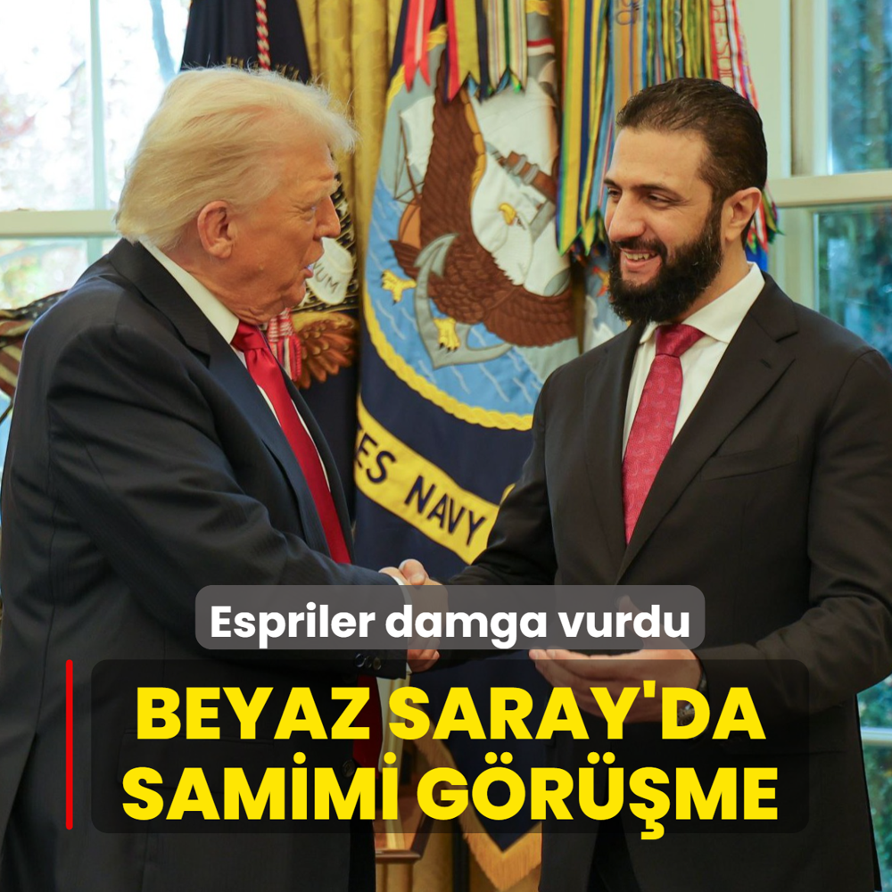 Espriler damga vurdu... Beyaz Saray'da samimi grme