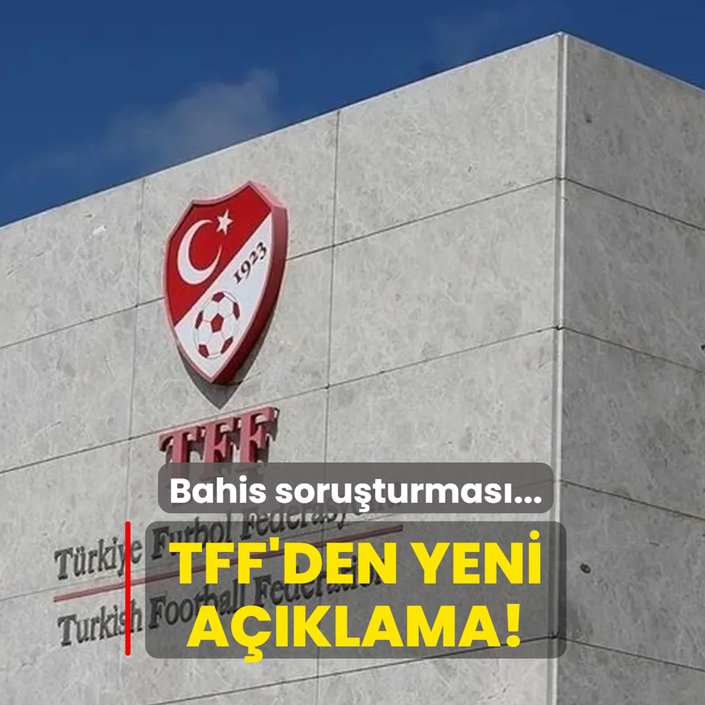 TFF'den aklama! Bahis soruturmas...
