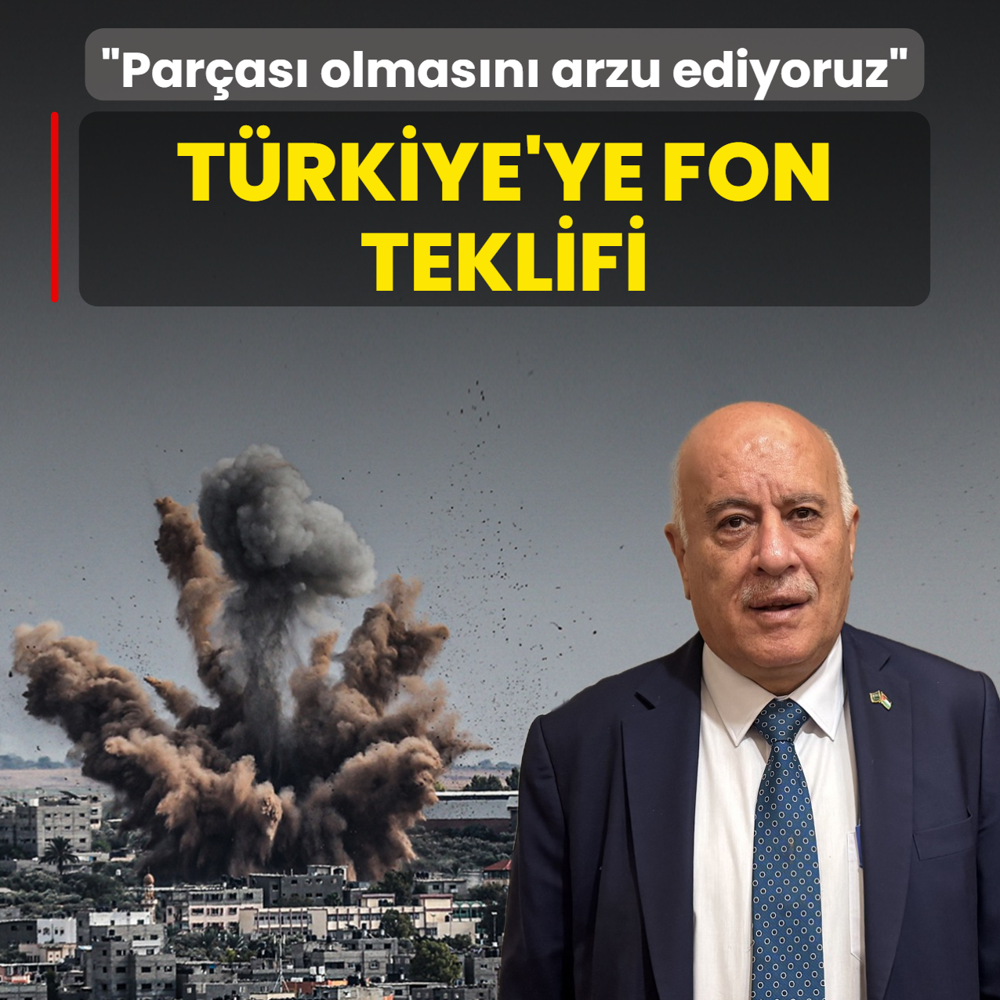 Filistin'den Trkiye'ye fon teklifi: Paras olmasn arzu ediyoruz