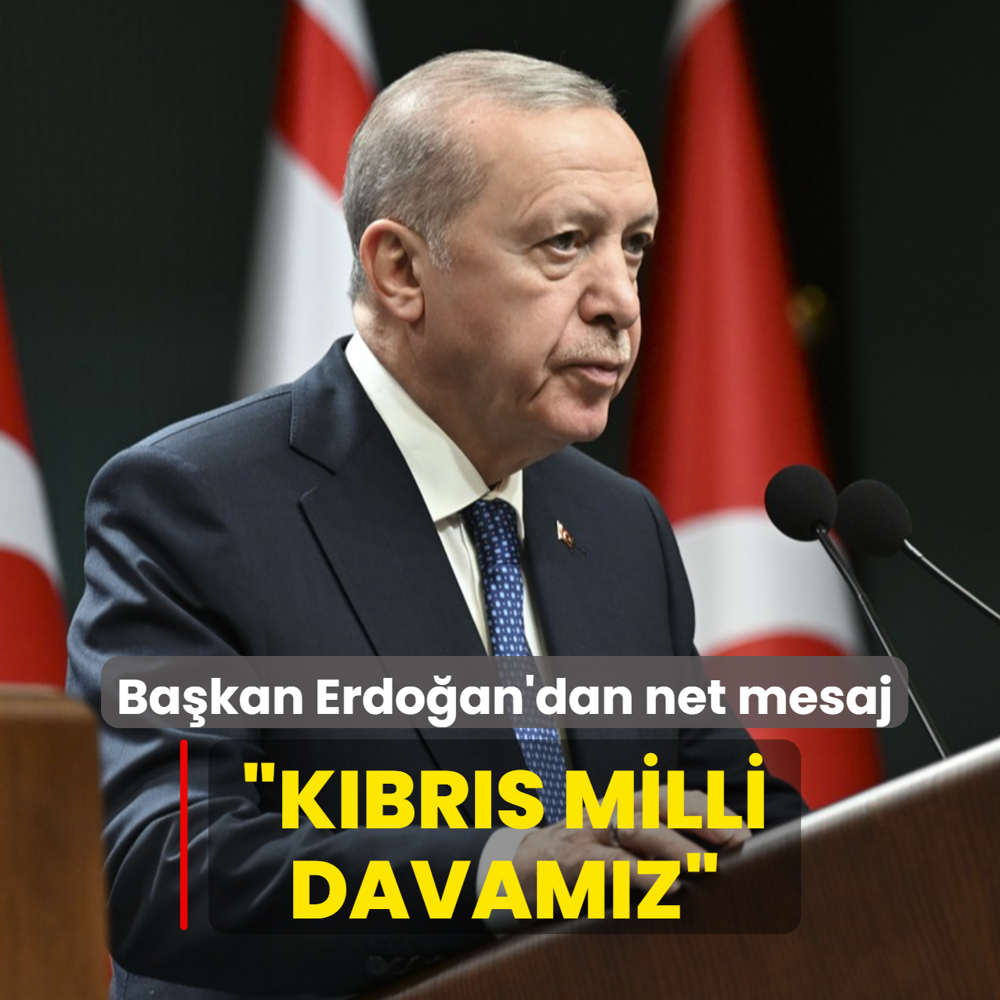 Bakan Erdoan'dan net mesaj... Kbrs milli davamz