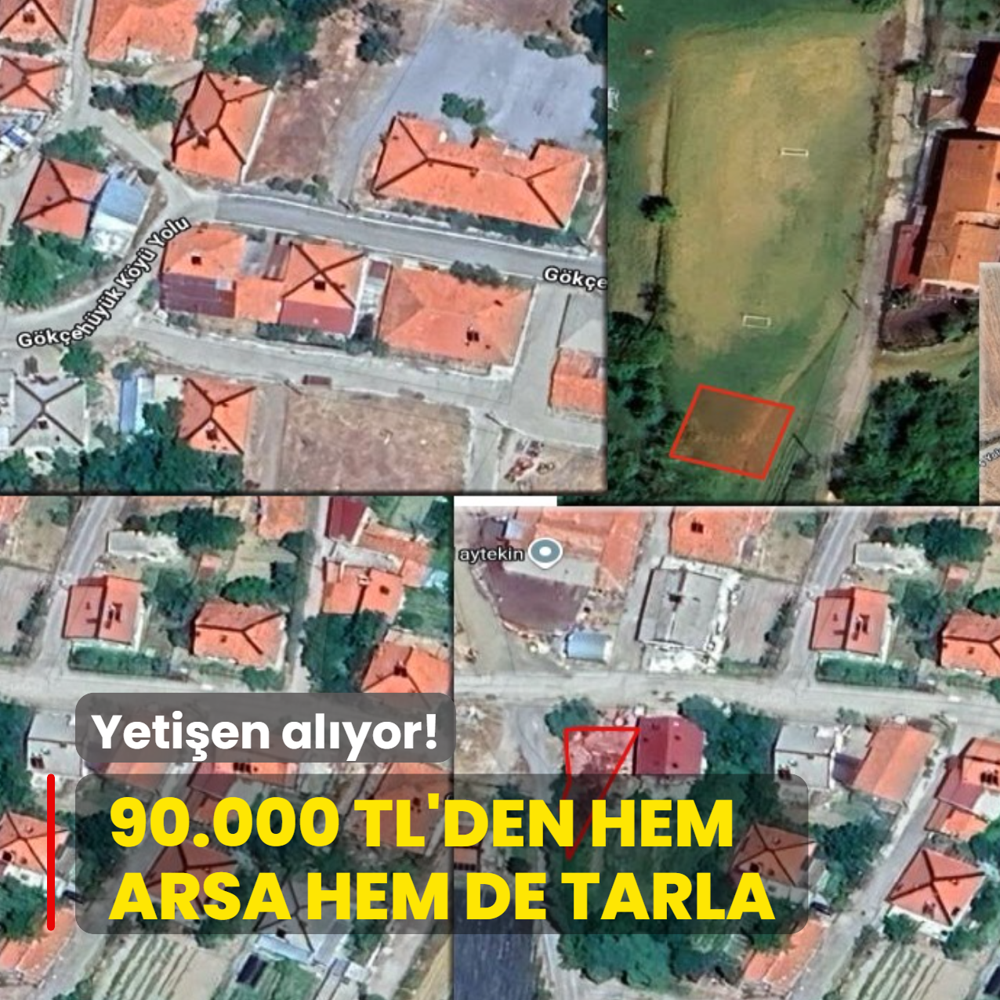 Milli Emlak aklad: 90.000 TL'den hem arsa hem de tarla! Yetien alyor...