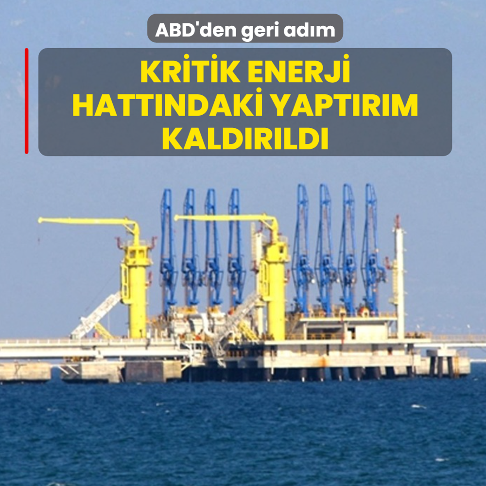 ABD'den geri adm: Kritik enerji hattndaki yaptrm kaldrld