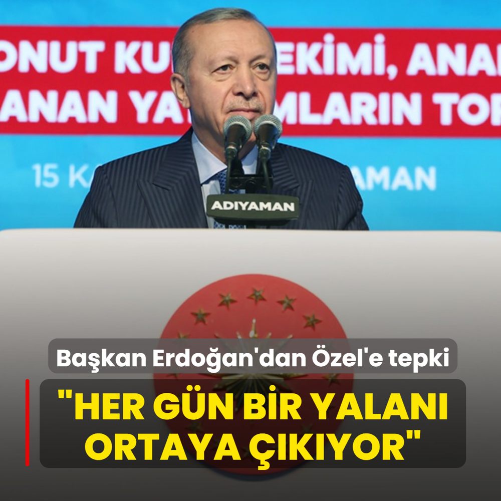 Bakan Erdoan'dan zel'e tepki: Her gn bir yalan ortaya kyor