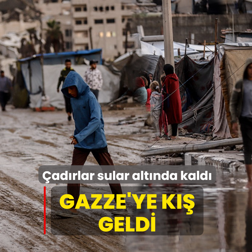Gazze'ye k geldi: adrlar sular altnda kald