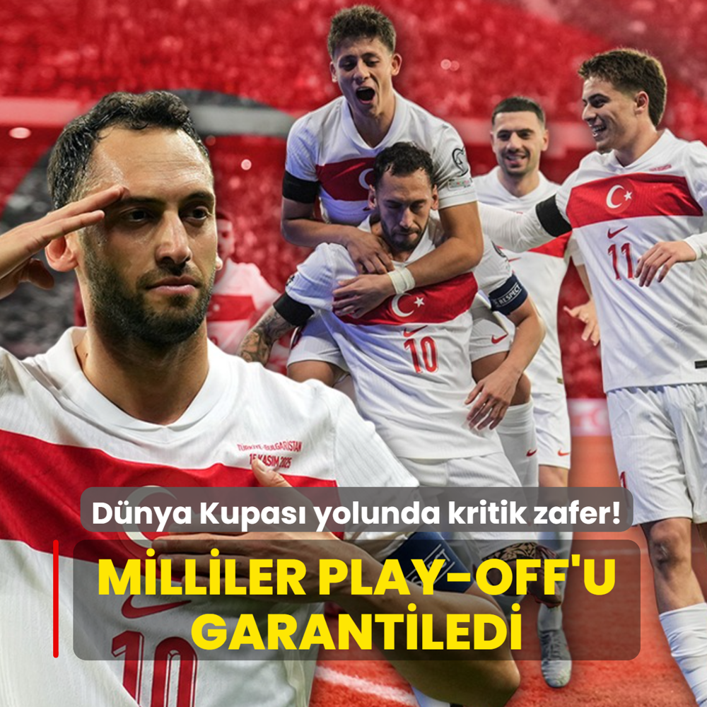 Dnya Kupas yolunda kritik zafer! Milliler play-off'u garantiledi