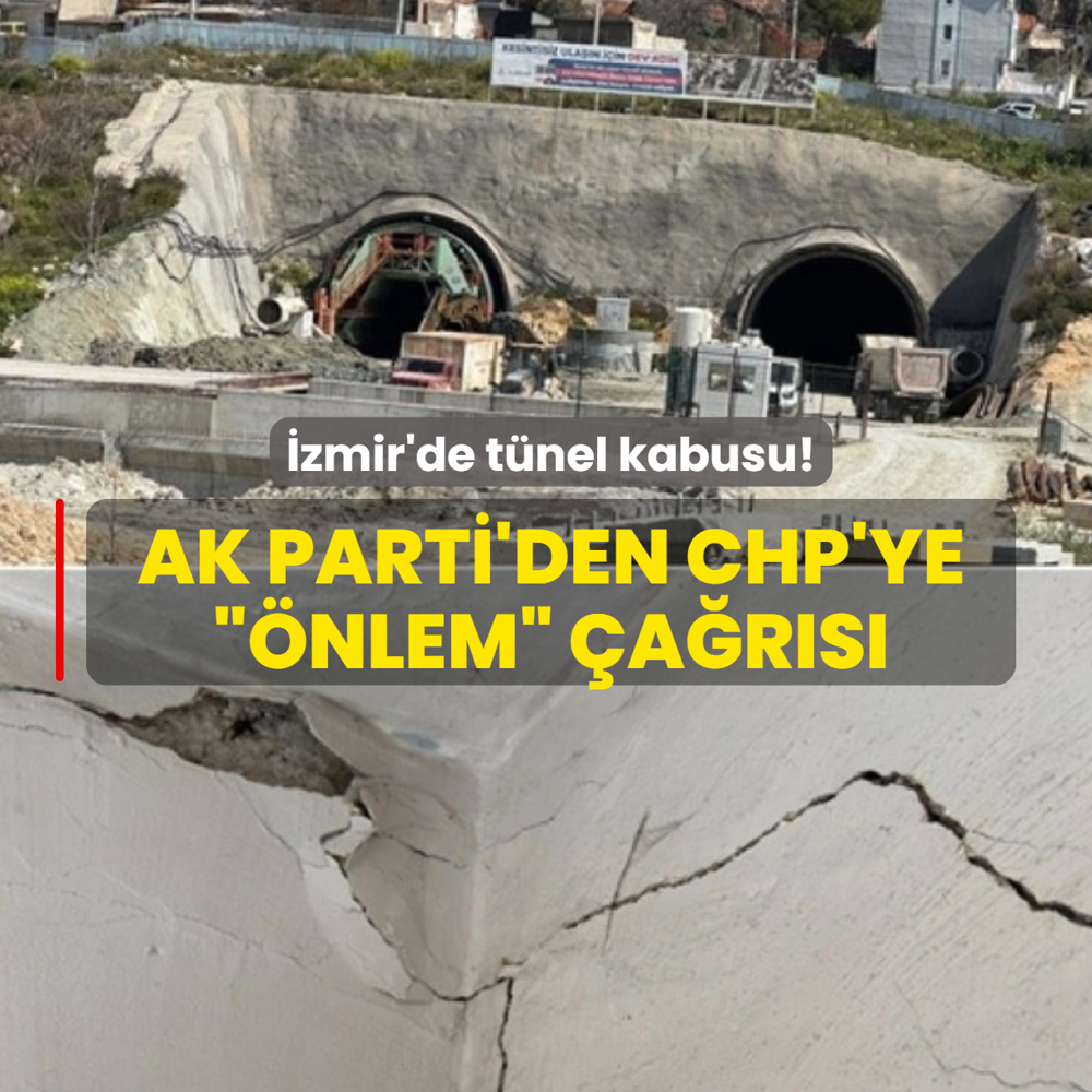 zmir'de tnel kabusu! AK Parti'den CHP'ye nlem ars