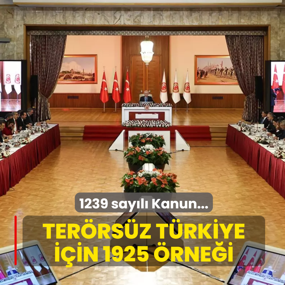 1239 sayl Kanun... Terrsz Trkiye iin 1925 rnei