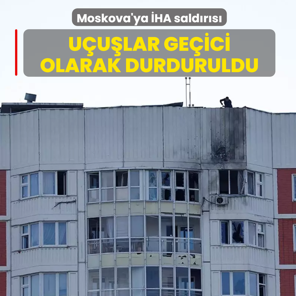 Moskova'ya HA saldrs! Uular geici olarak durduruldu