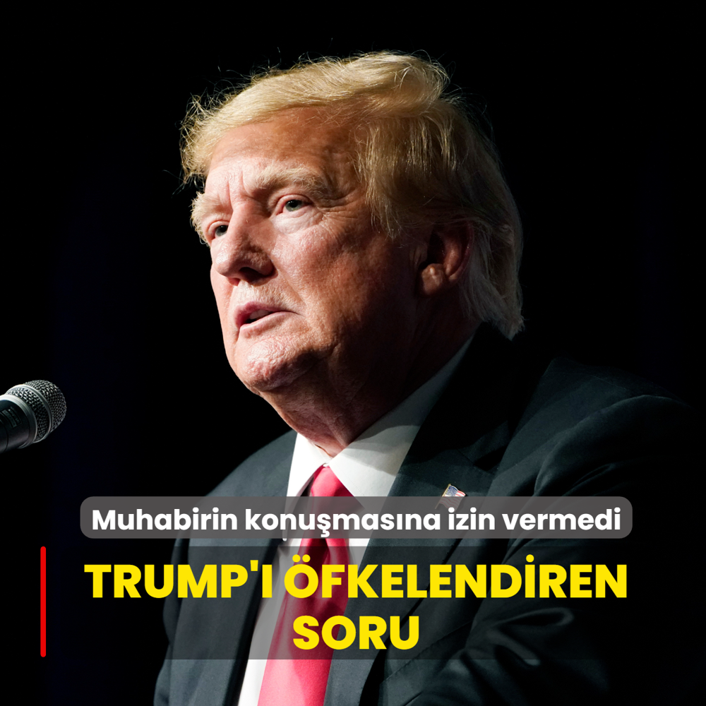 Trump' fkelendiren soru: Muhabirin konumasna izin vermedi