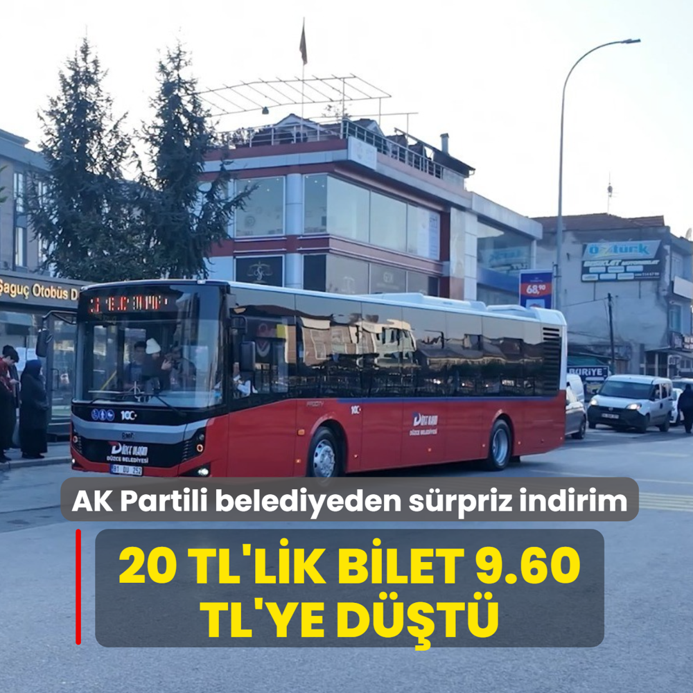 20 TL'lik bilet 9.60 TL'ye dt! AK Partili belediyeden srpriz indirim