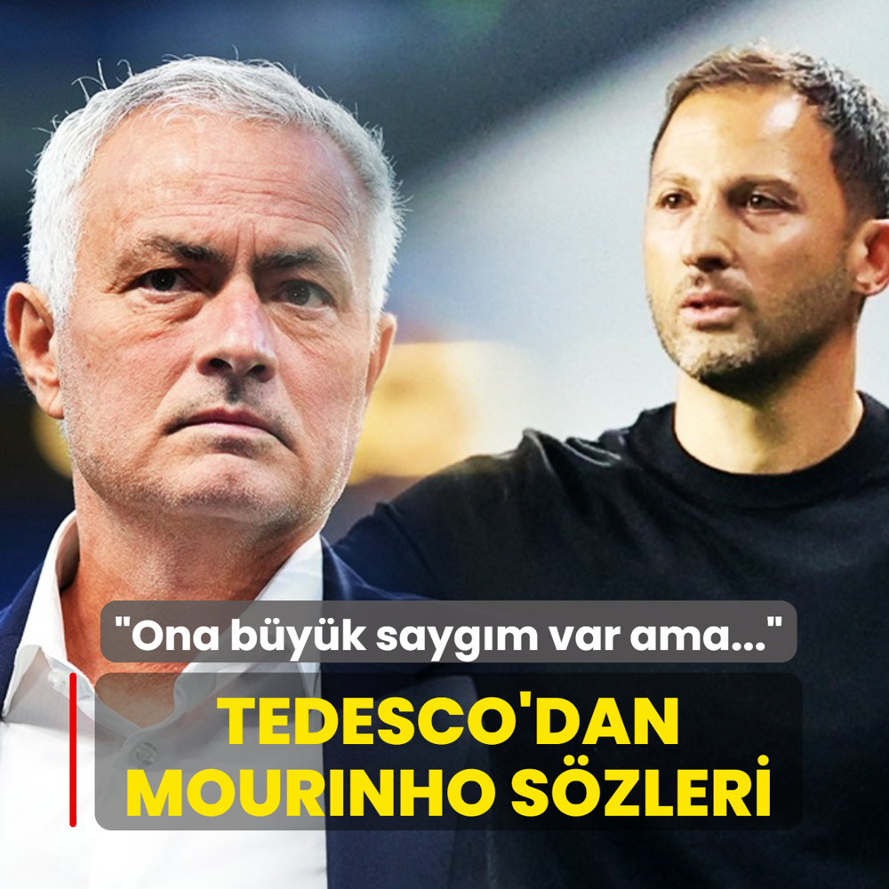 Domenico Tedesco'dan Mourinho szleri