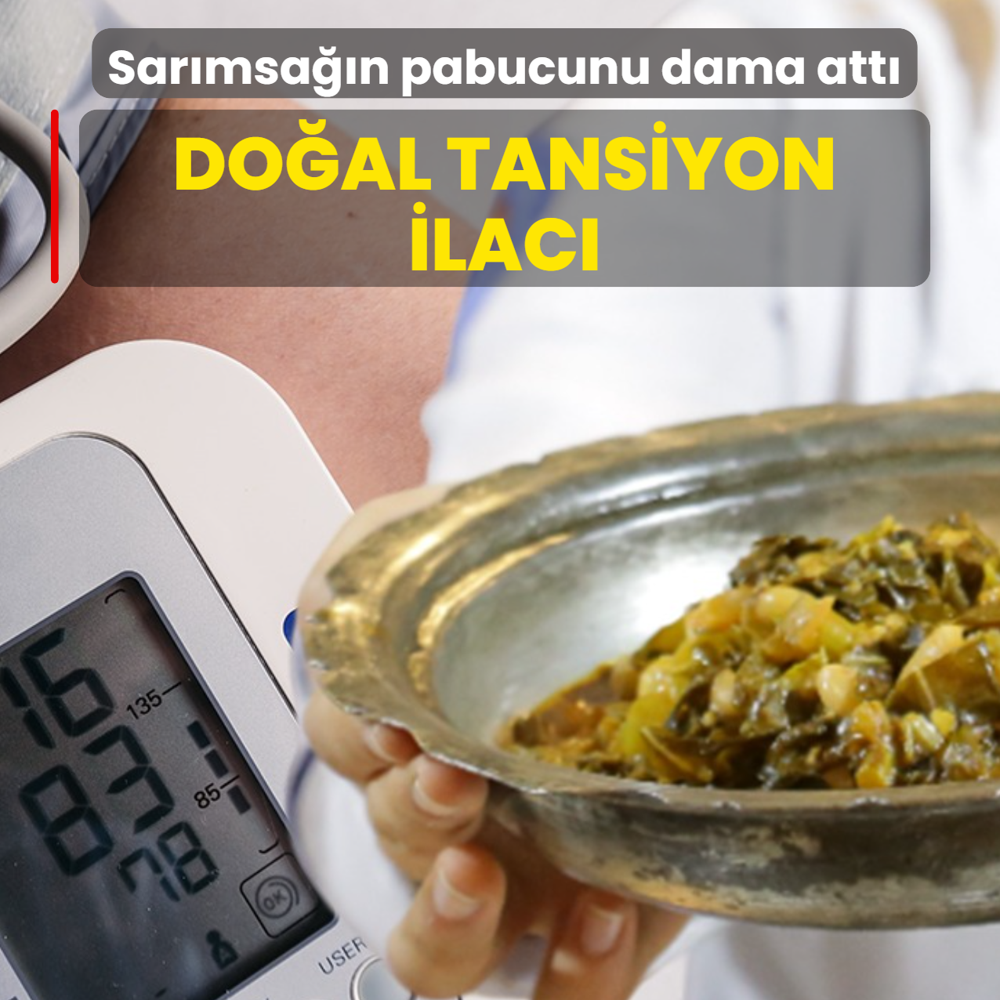 Soan ve sarmsan pabucunu dama att: Doal tansiyon ilac