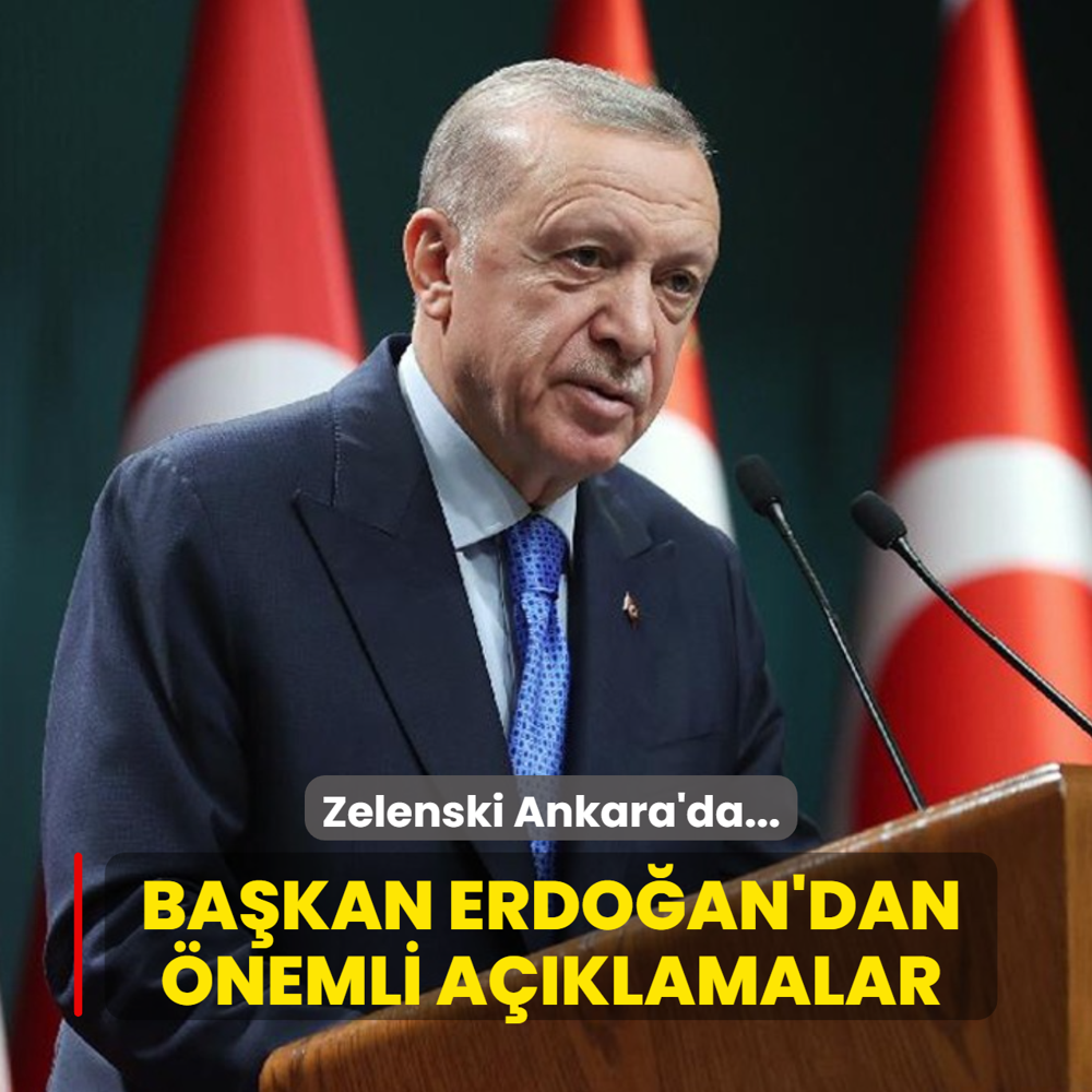 Ukrayna Devlet Bakan Zelenski Ankara'da... Bakan Erdoan'dan nemli aklamalar