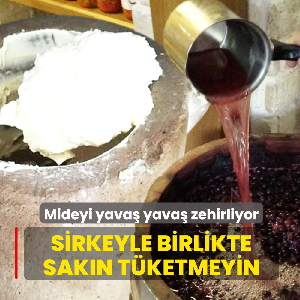 Mideyi yava yava zehirliyor: Etkisi saatlerce sryor! Sirkeyle birlikte sakn tketmeyin