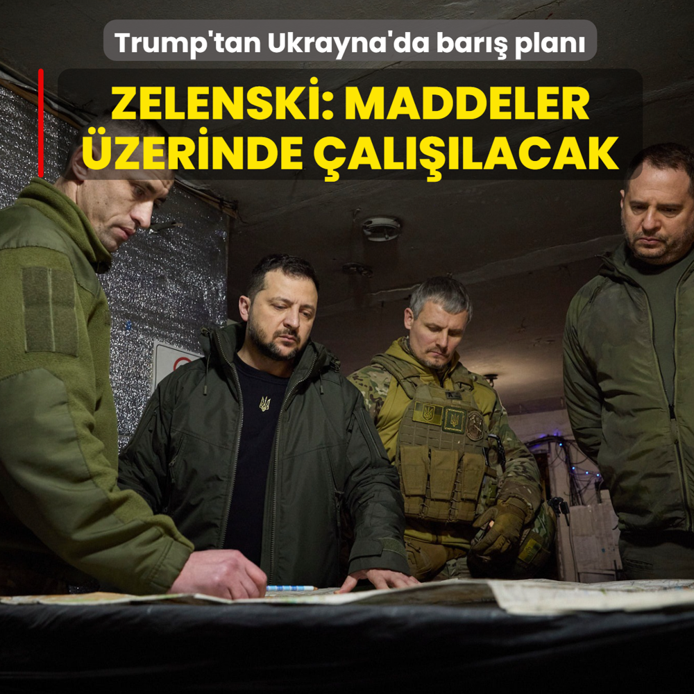 Trump'tan Ukrayna'da bar plan... Zelenski: Ekiplerimiz maddeler zerinde alacak