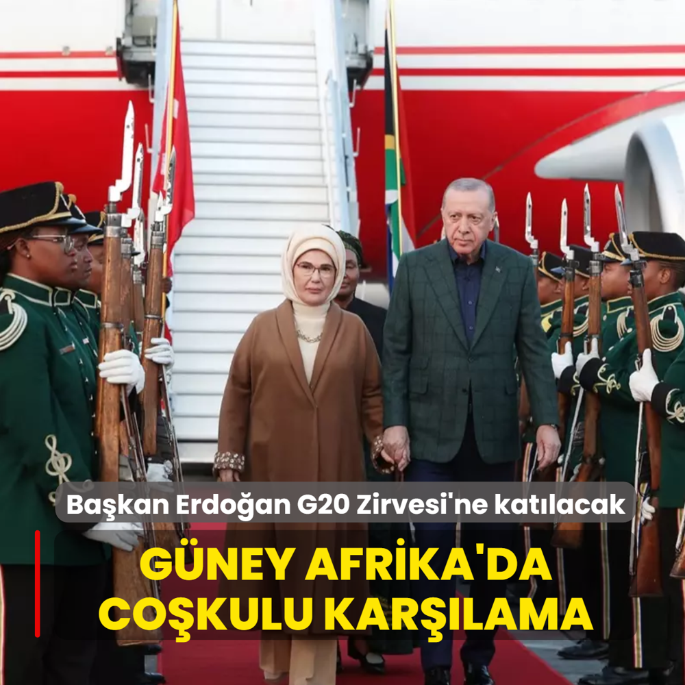 G20 Zirvesi'ne katlacak... Bakan Erdoan'a Gney Afrika'da cokulu karlama