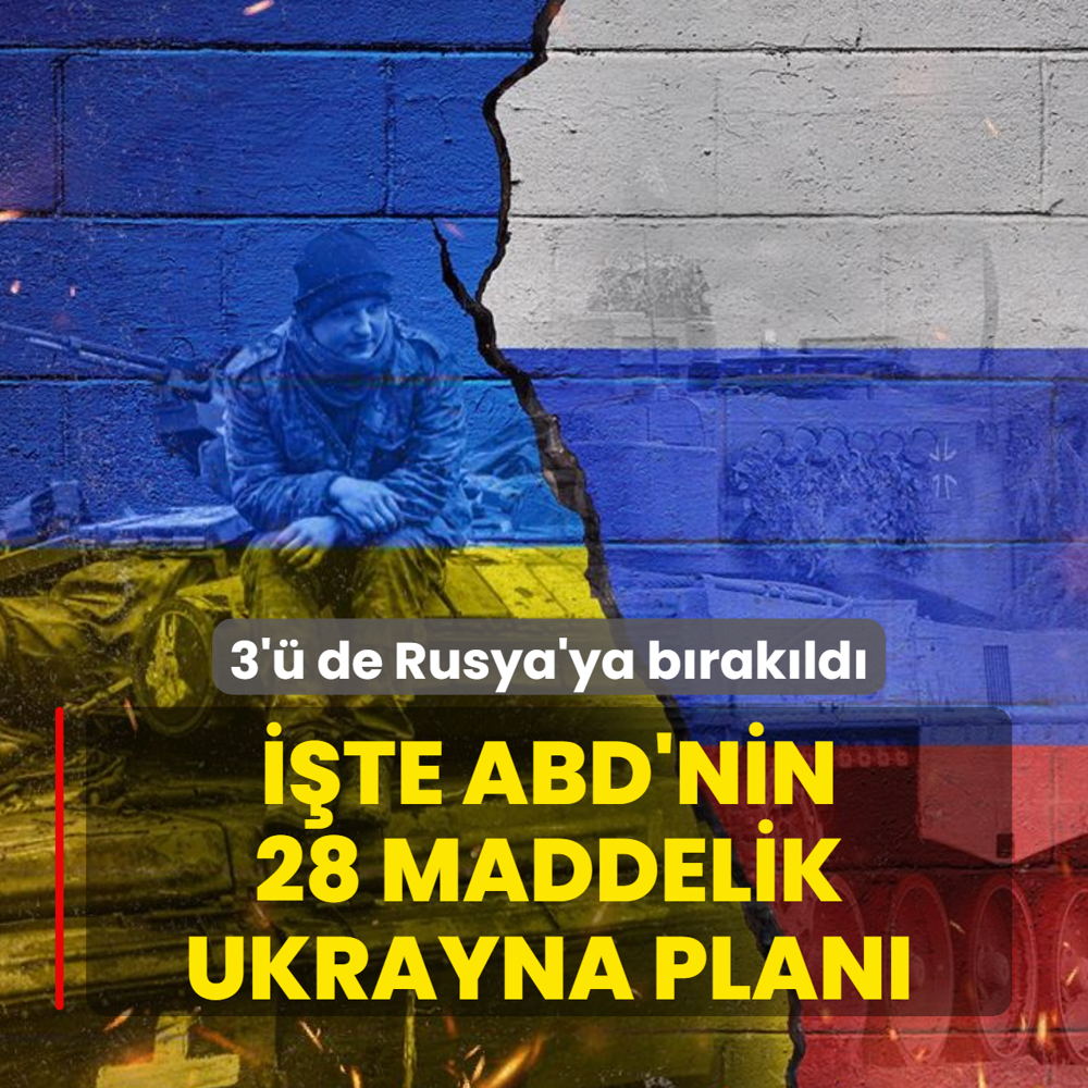 te ABD'nin 28 maddelik Ukrayna plan! 3' de Rusya'ya brakld