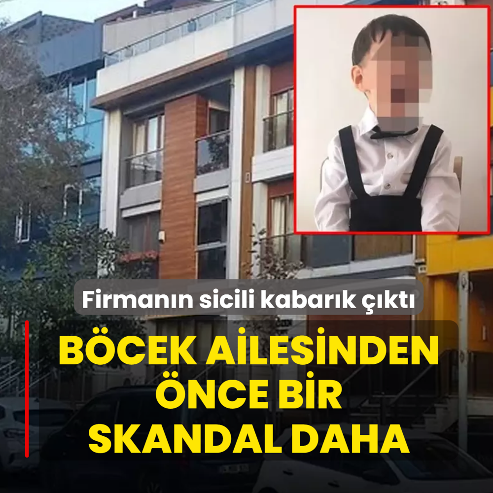 Bcek ailesinden nce bir skandal daha! Firmann sicili kabark kt
