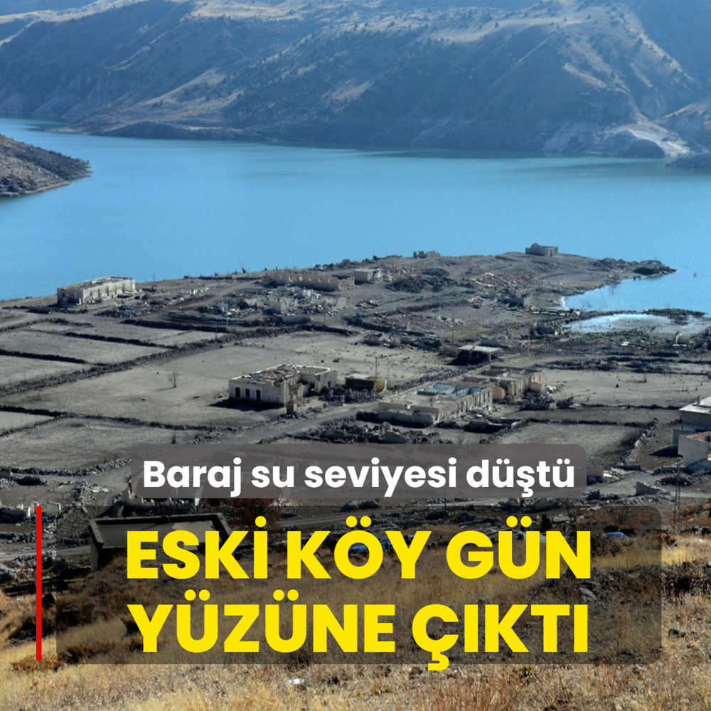 Baraj suyu ekildi, eski ky gn yzne kt