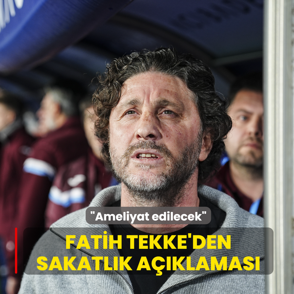 Fatih Tekke'den sakatlk aklamas! Ameliyat edilecek