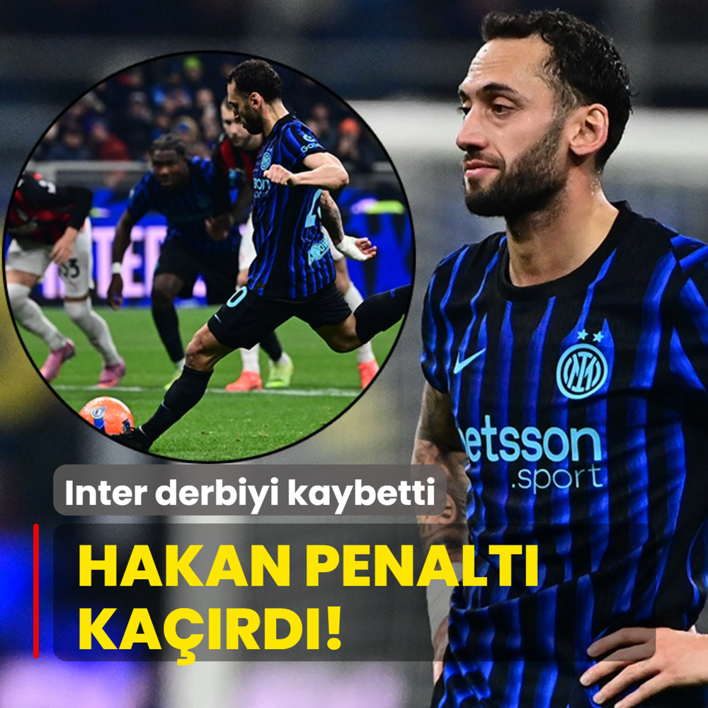 Hakan alhanolu penalt kard! Inter derbiyi kaybetti