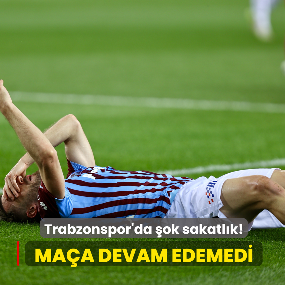 Trabzonspor'da ok sakatlk! Maa devam edemedi