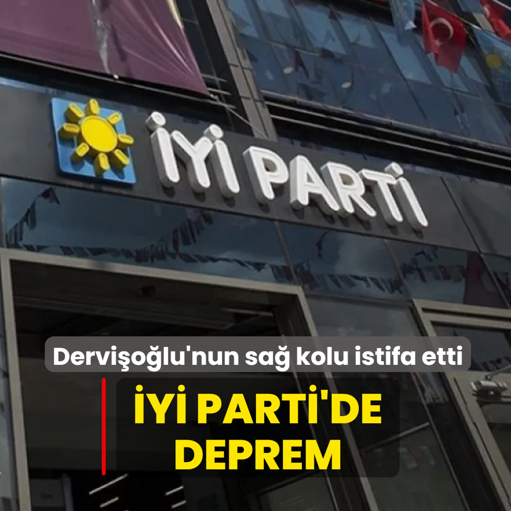 Y Parti'de deprem: Derviolu'nun sa kolu istifa etti