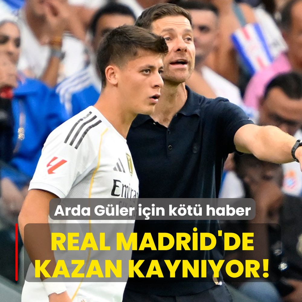 Real Madrid'de kazan kaynyor! Arda Gler iin kt haber