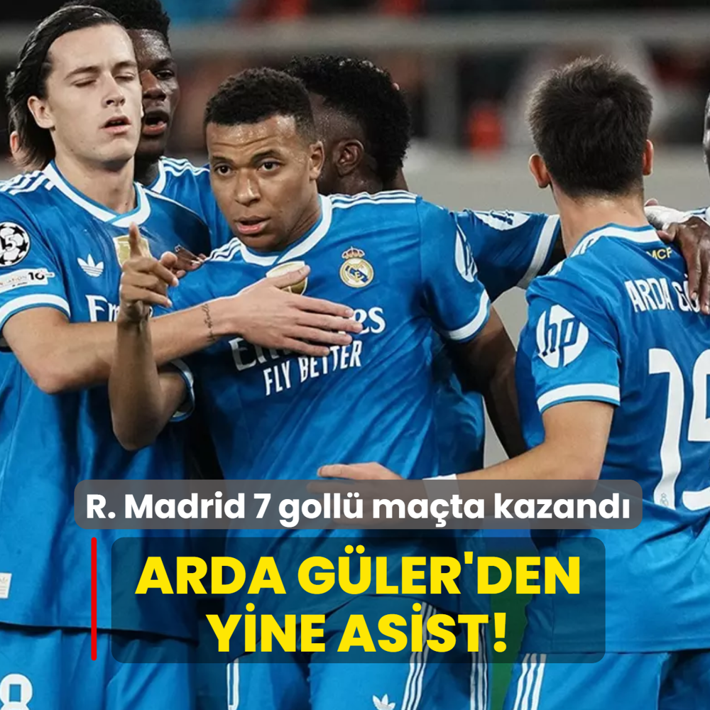 Arda Gler'den yine asist! Real Madrid 7 goll mata kazand