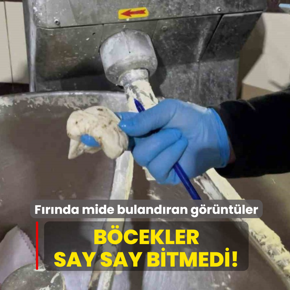 Frn denetiminde mide bulandran grntler... Bcekler say say bitmedi!