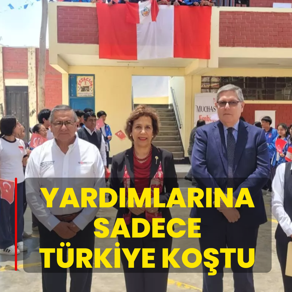 Yardm arlarna sadece Trkiye cevap verdi! Mteekkiriz