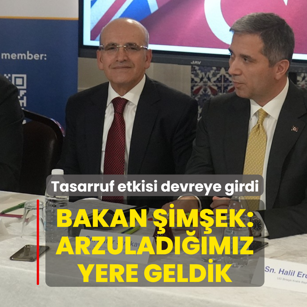 Tasarruf etkisi devreye girdi! Bakan imek: Arzuladmz yere geldik