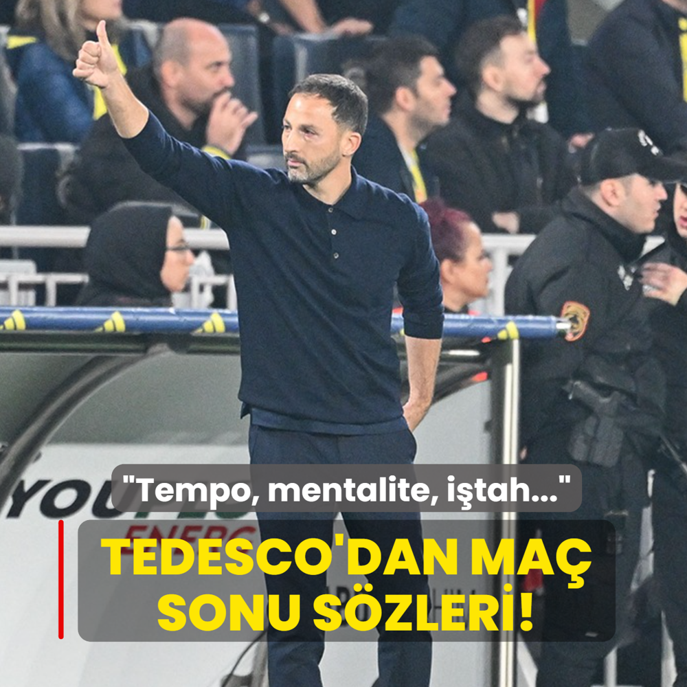 Domenico Tedesco'dan ma sonu szleri! Tempo, mentalite, itah...