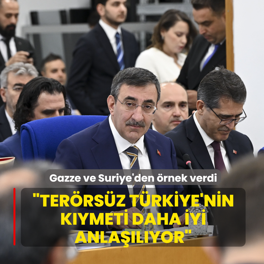 Gazze ve Suriye'den rnek verdi... Cevdet Ylmaz: Terrsz Trkiye'nin kymeti daha iyi anlalyor