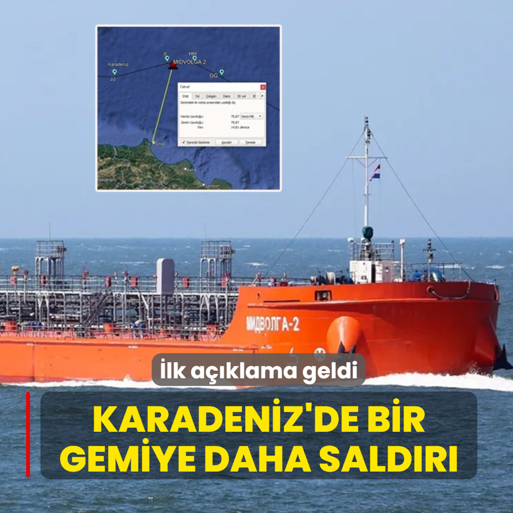 Karadeniz'de bir gemiye daha saldr... Denizcilik Genel Mdrl'nden ilk aklama