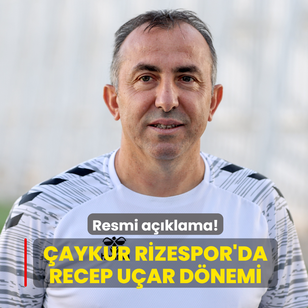 Resmi aklama! aykur Rizespor'da Recep Uar dnemi
