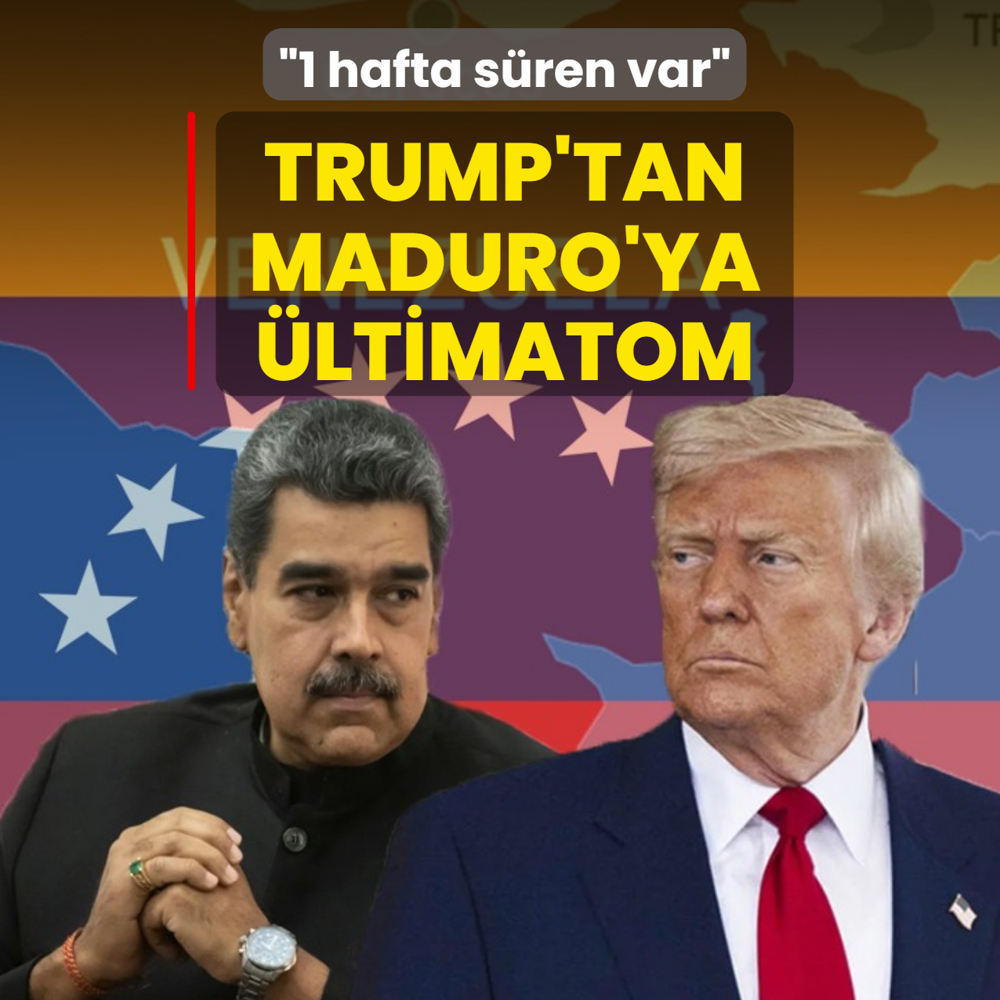 Trump'tan Maduro'ya ltimatom: 1 hafta sren var