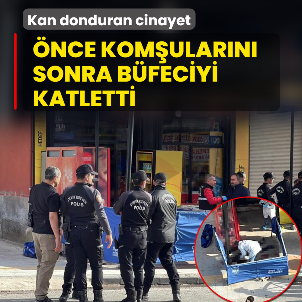 Kan donduran cinayet! nce komularn sonra bfeciyi katletti