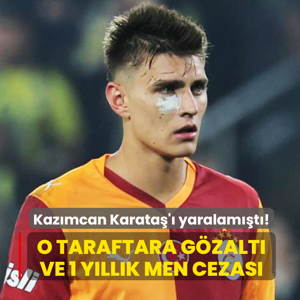 Kazmcan Karata' yaralamt! O taraftara gzalt ve 1 yllk men cezas