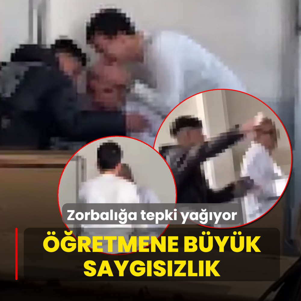 retmene byk saygszlk! Zorbala tepki yayor