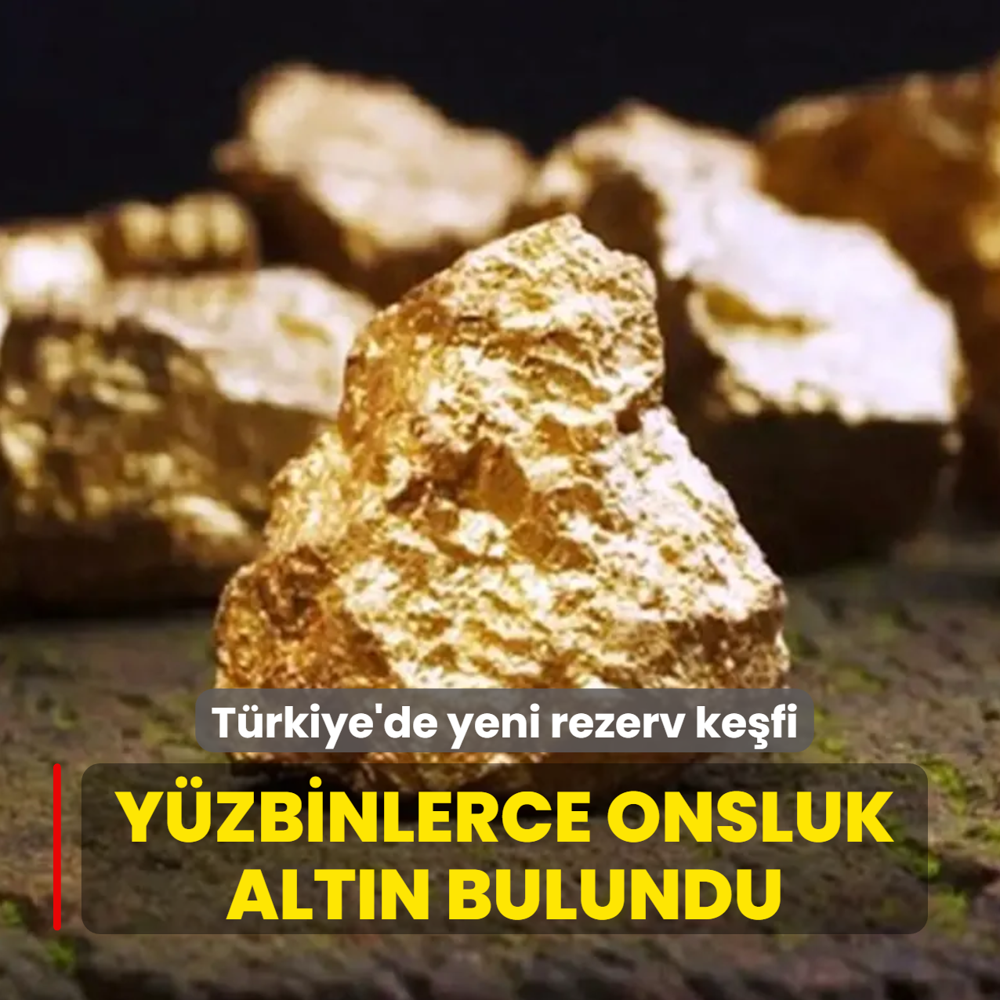 Trkiye'de yeni rezerv kefi... Yzbinlerce onsluk altn bulundu
