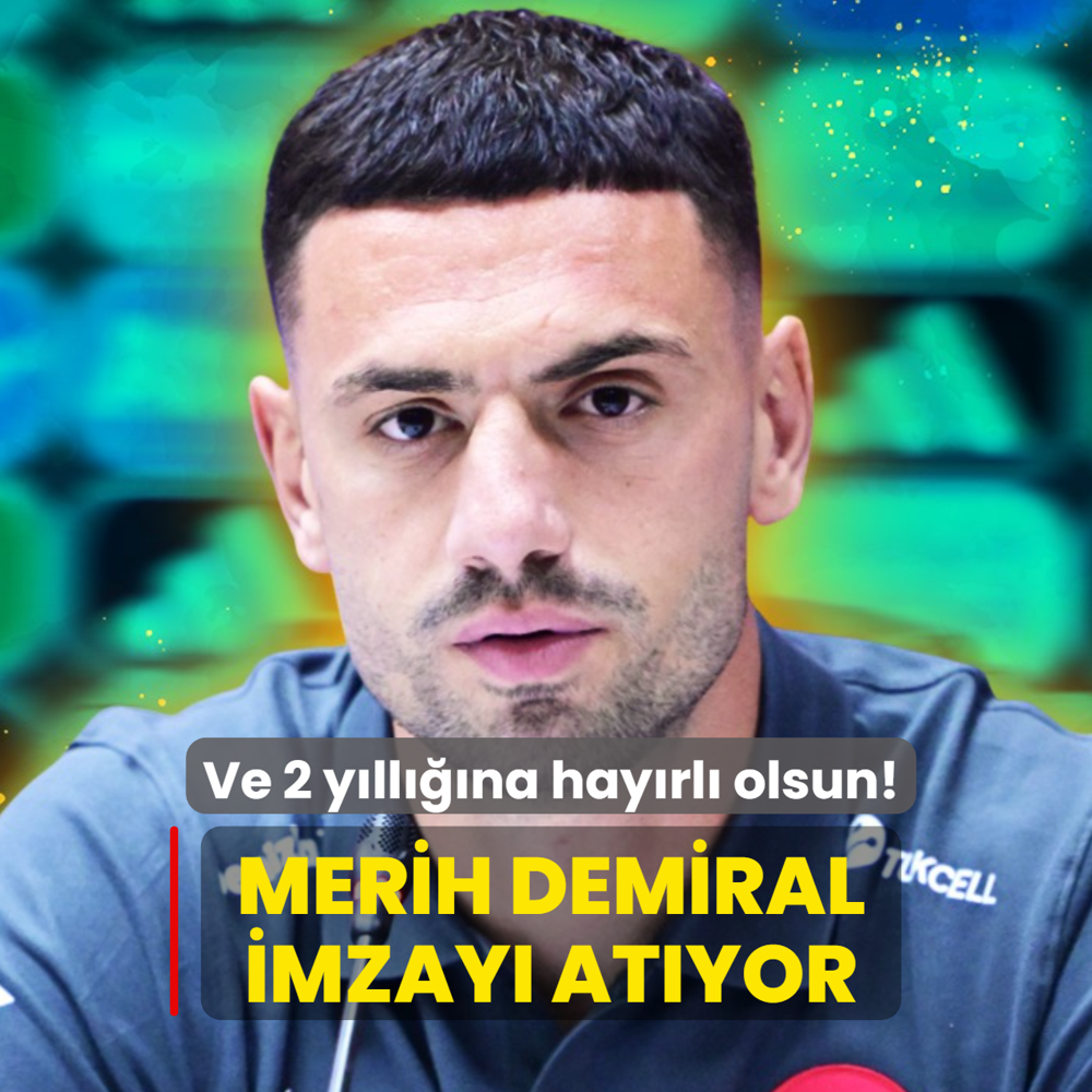 Ve 2 yllna hayrl olsun! Merih Demiral imzay atyor
