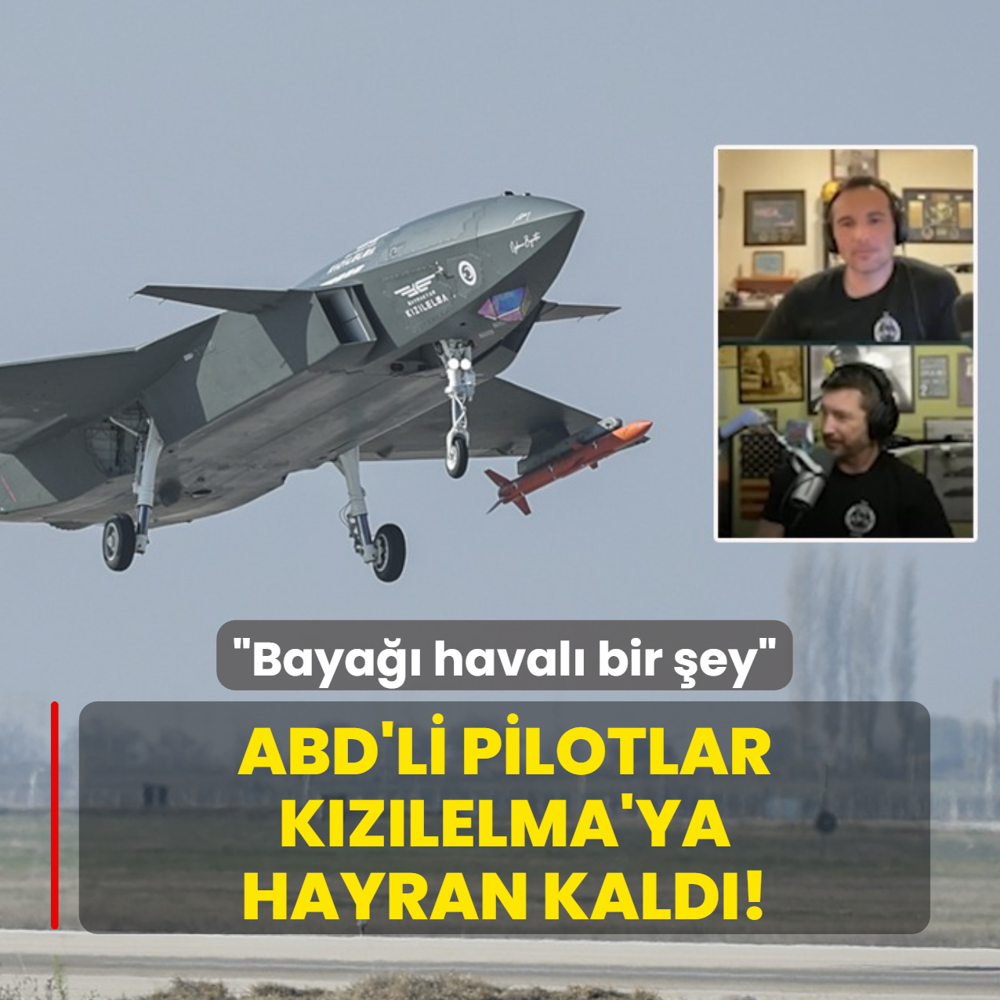 ABD'li pilotlar KIZILELMA'ya hayran kald! Baya haval bir ey