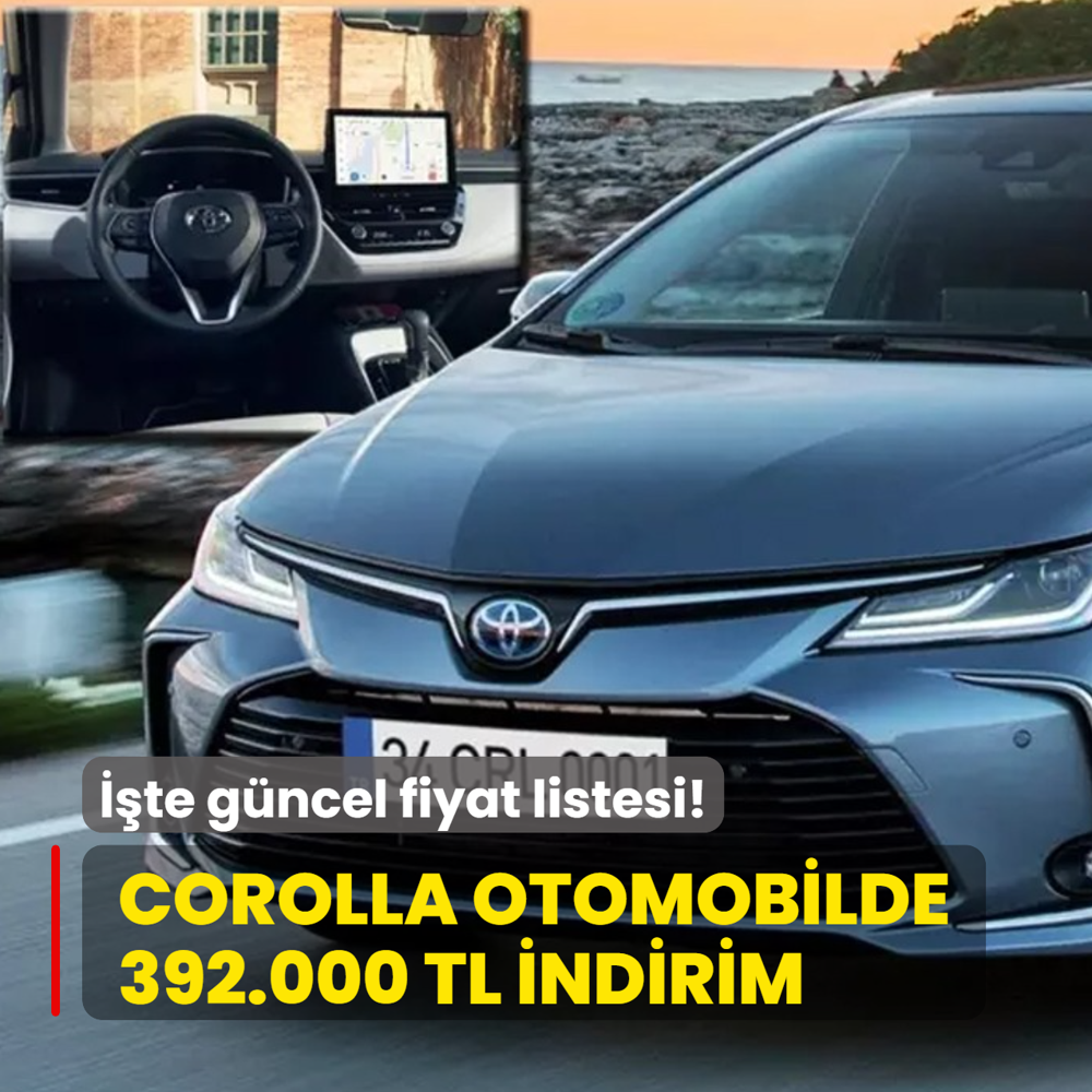 Toyota aralk aynda yapt yapacan! Corolla Sedan otomobilin tm versiyonlarnda indirim...
