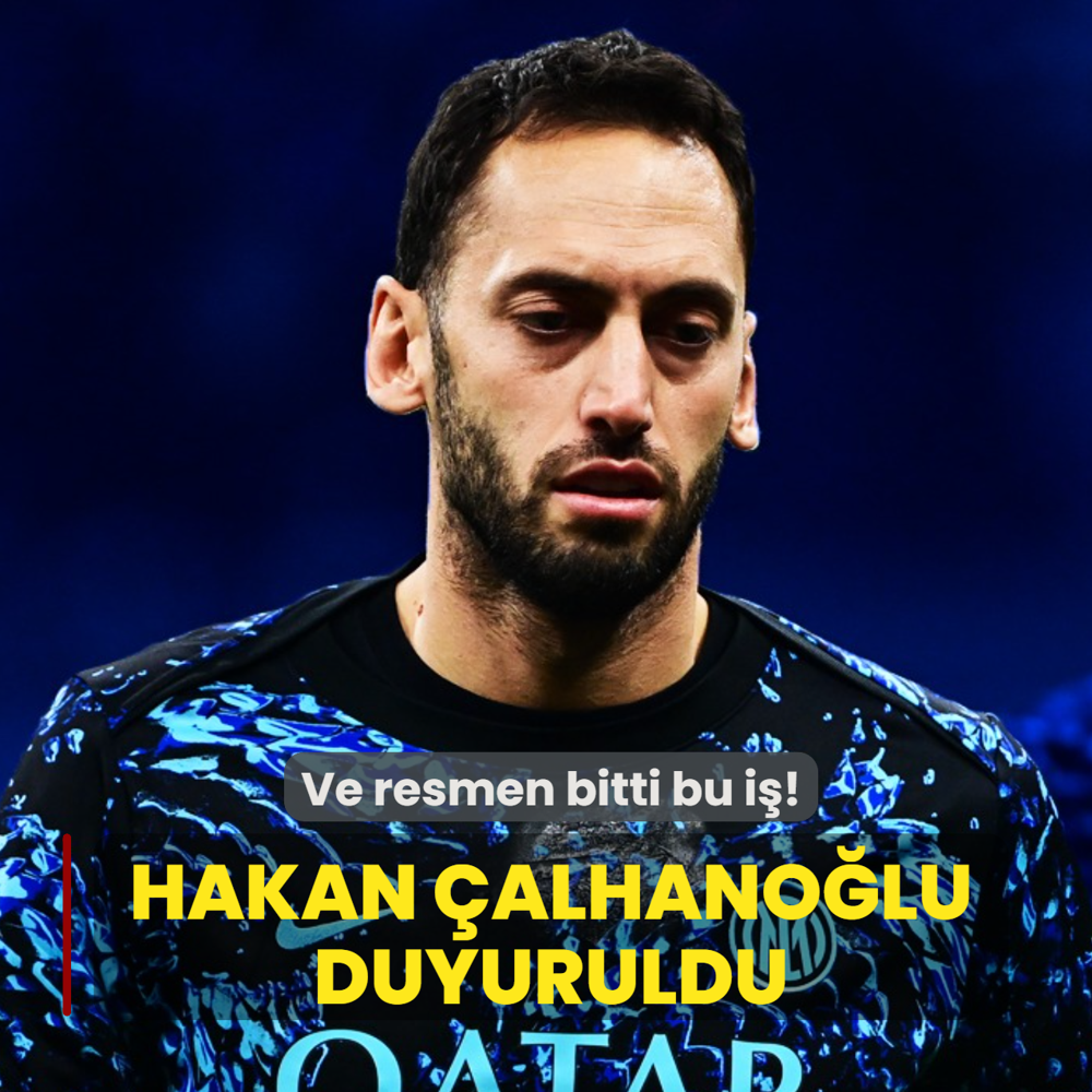 Ve resmen bitti bu i! Hakan alhanolu sonunda duyuruldu