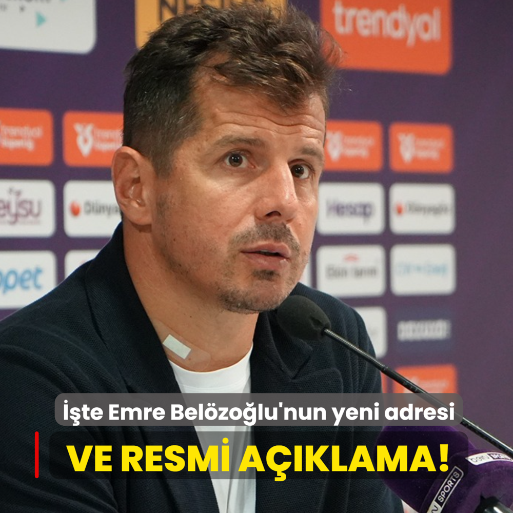 Ve resmi aklama! te Emre Belzolu'nun yeni adresi