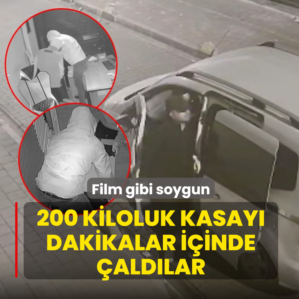 Film gibi soygun: 200 kiloluk kasay dakikalar iinde tadlar