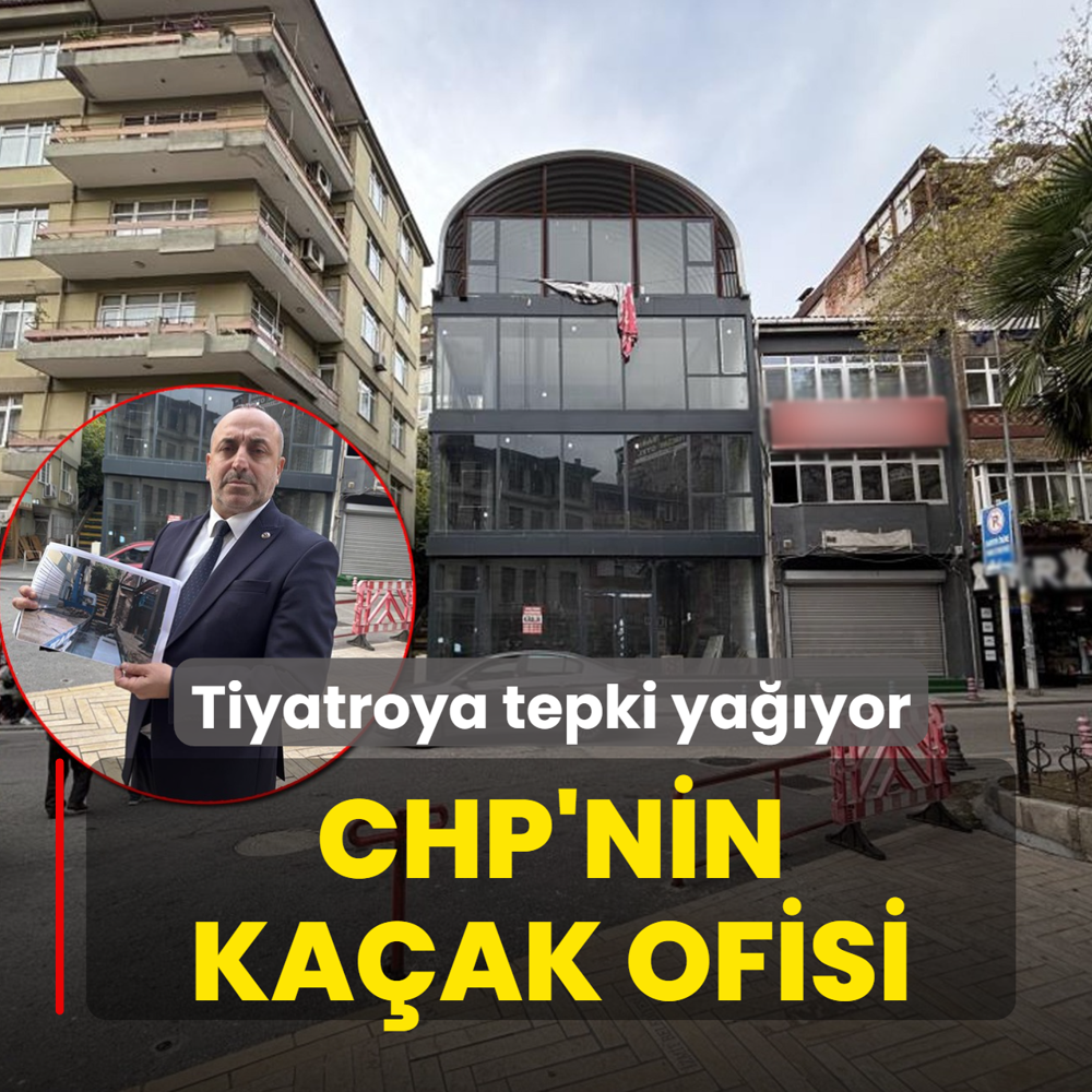 CHP'nin kaak ofisi! Tiyatroya tepki yayor