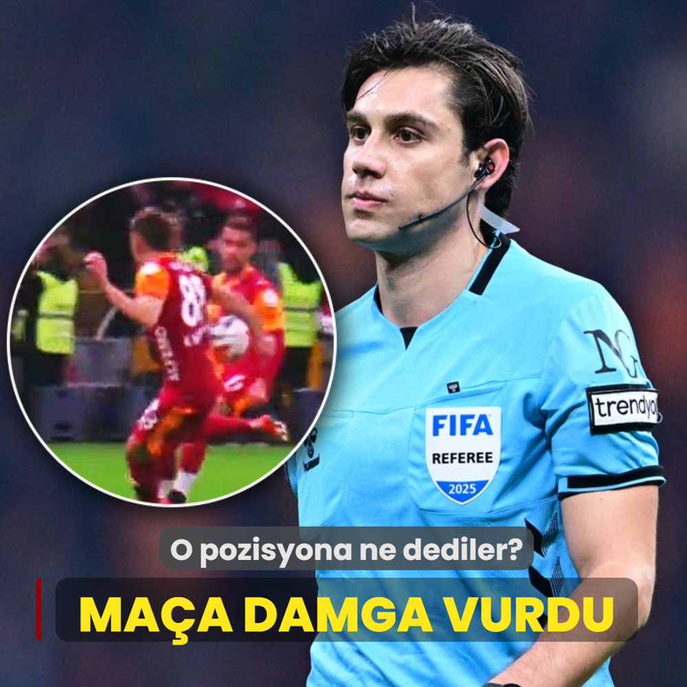 Galatasaray-Samsunspor ma��na damga vurmu�tu! �nl� yorumcular o pozisyona ne dedi?