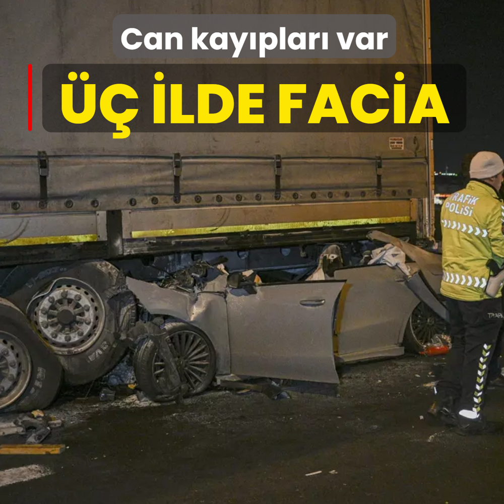 Gece yar�s� trafik deh�eti! �� ilde �ok say�da �l� var